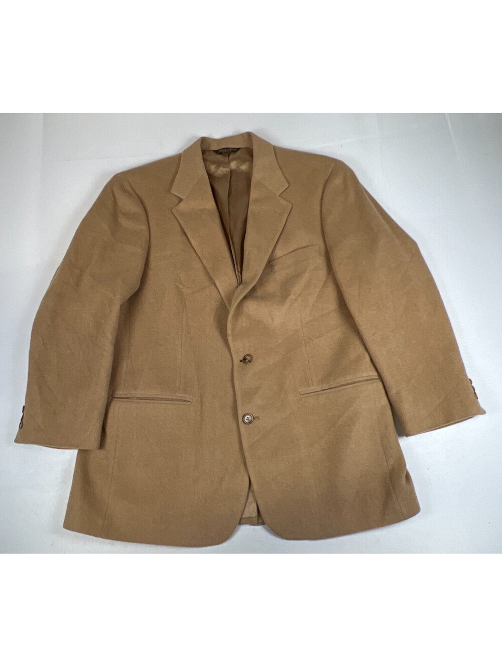 Vintage Brooks Brothers 100% Camel Hair Sport Coat Blazer Men's 43R USA Made